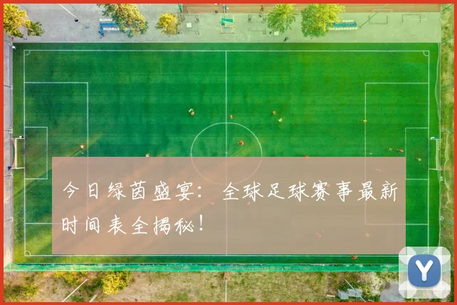 今日绿茵盛宴：全球足球赛事最新时间表全揭秘！